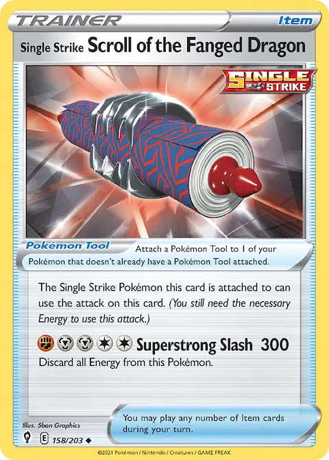 Single Strike Scroll of the Fanged Dragon, Evolving Skies 158/203