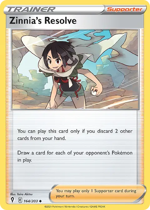 Zinnia's Resolve, Evolving Skies 164/203