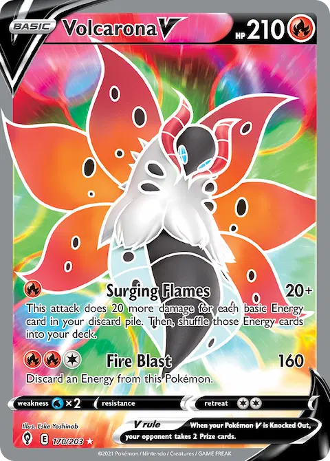Volcarona V, Evolving Skies 170/203