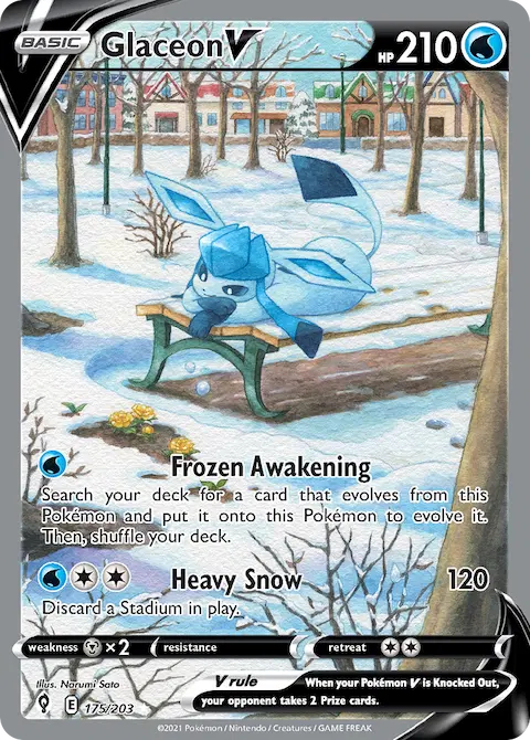 Glaceon V, Evolving Skies 175/203