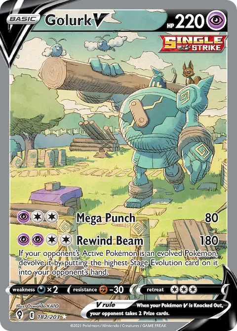 Golurk V, Evolving Skies 182/203