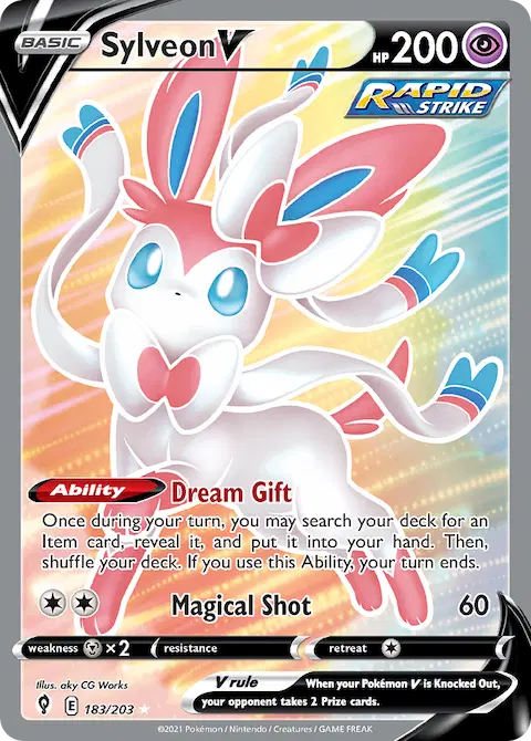 Sylveon V, Evolving Skies 183/203