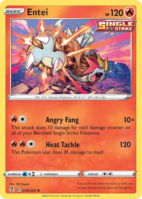 Entei, Evolving Skies 19/203