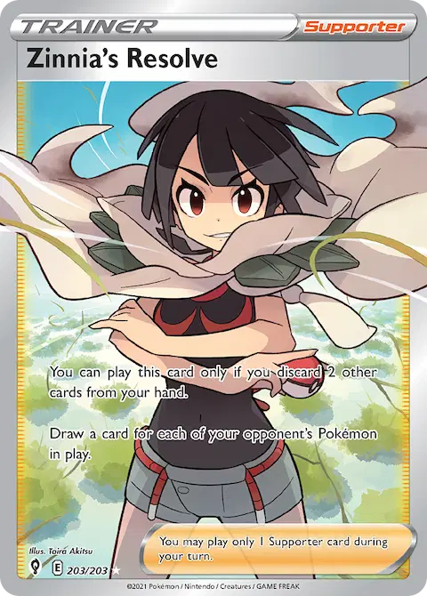Zinnia's Resolve, Evolving Skies 203/203
