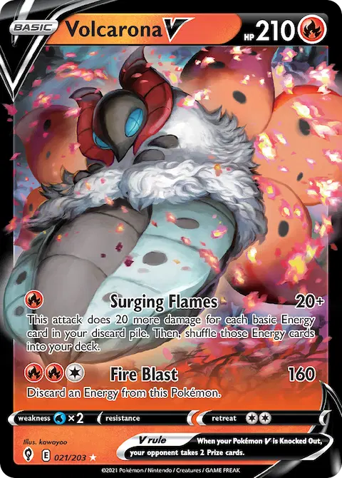 Volcarona V, Evolving Skies 21/203