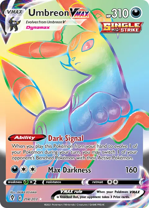 Umbreon VMAX, Evolving Skies 214/203