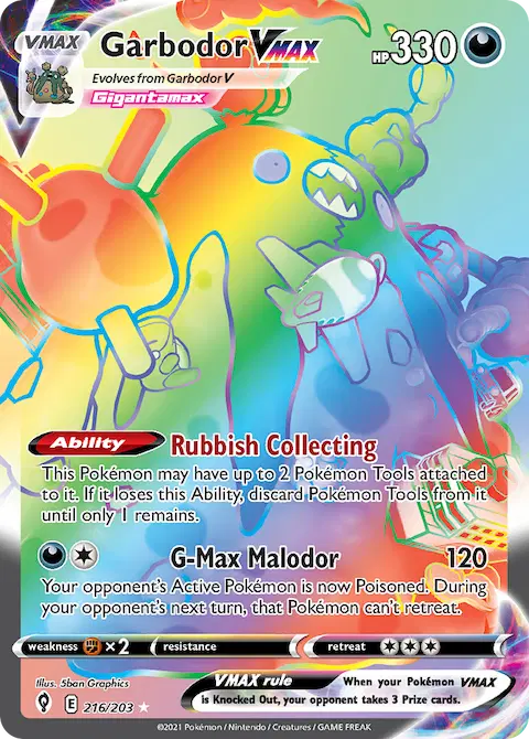 Garbodor VMAX, Evolving Skies 216/203