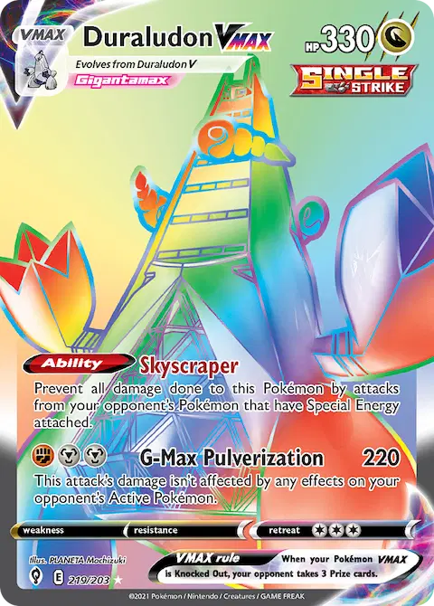 Duraludon VMAX, Evolving Skies 219/203