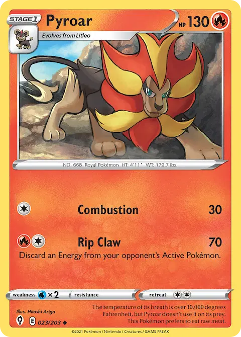 Pyroar, Evolving Skies 23/203