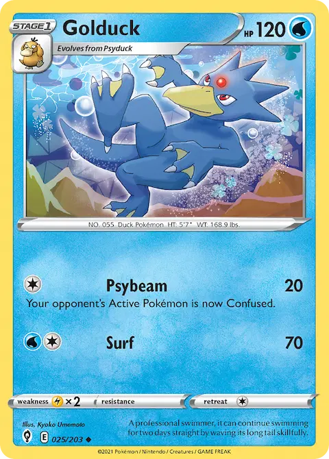 Golduck, Evolving Skies 25/203