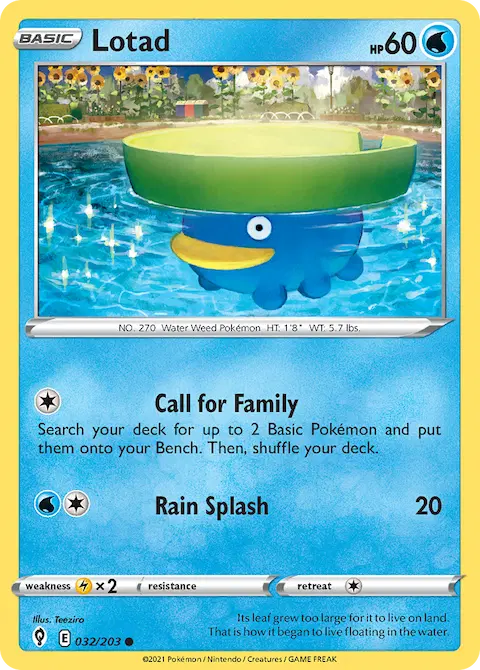 Lotad, Evolving Skies 32/203