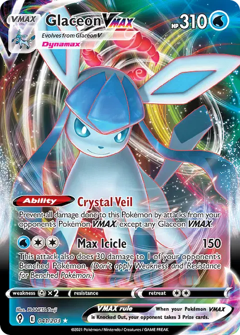 Glaceon VMAX, Evolving Skies 41/203