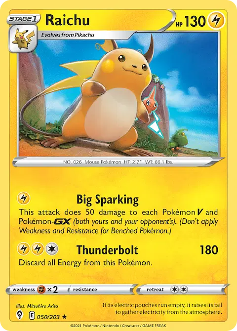 Raichu, Evolving Skies 50/203