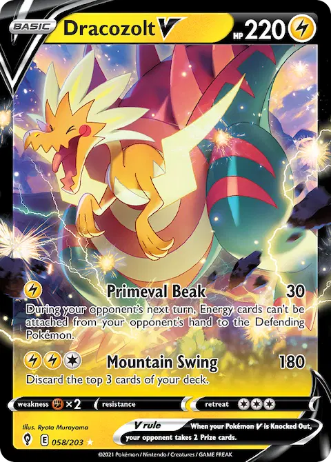 Dracozolt V, Evolving Skies 58/203