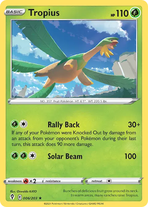 Tropius, Evolving Skies 6/203