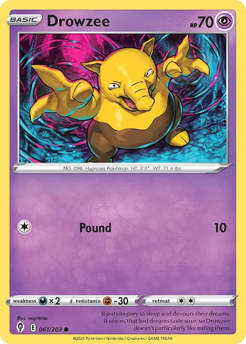 Drowzee, Evolving Skies 61/203