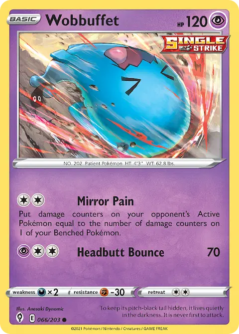 Wobbuffet, Evolving Skies 66/203