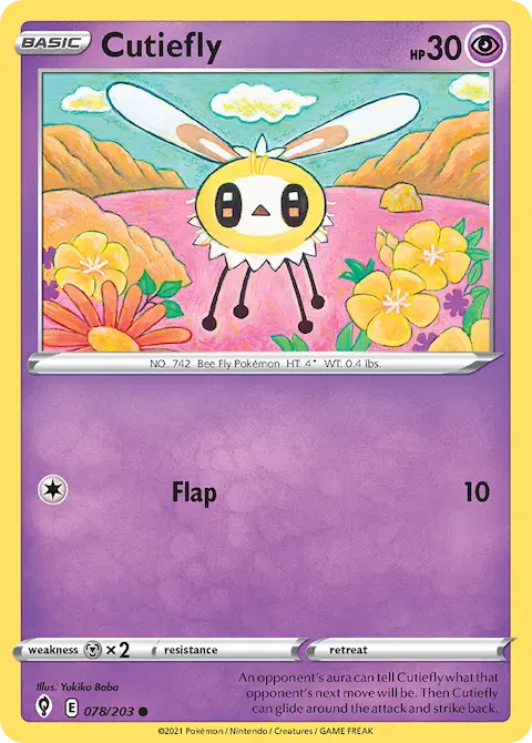 Cutiefly, Evolving Skies 78/203