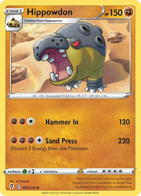 Hippowdon, Evolving Skies 85/203