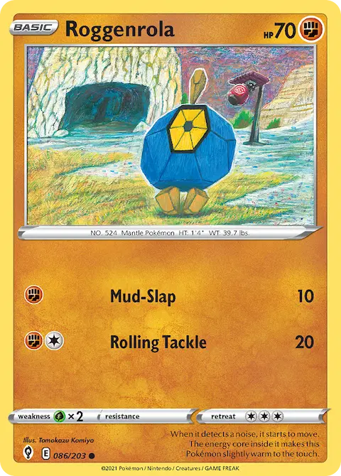 Roggenrola, Evolving Skies 86/203