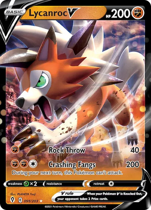 Lycanroc V, Evolving Skies 91/203