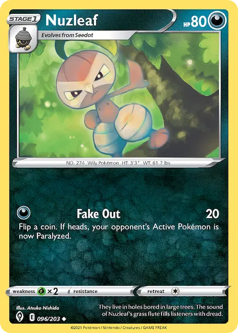 Nuzleaf, Evolving Skies 96/203