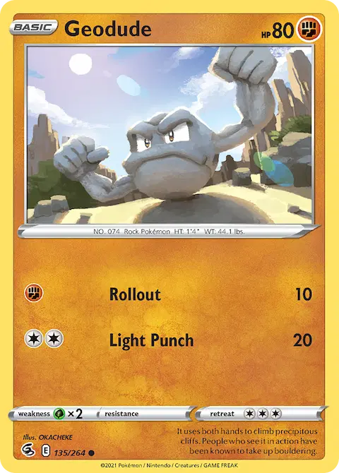 Geodude, Fusion Strike 135/264