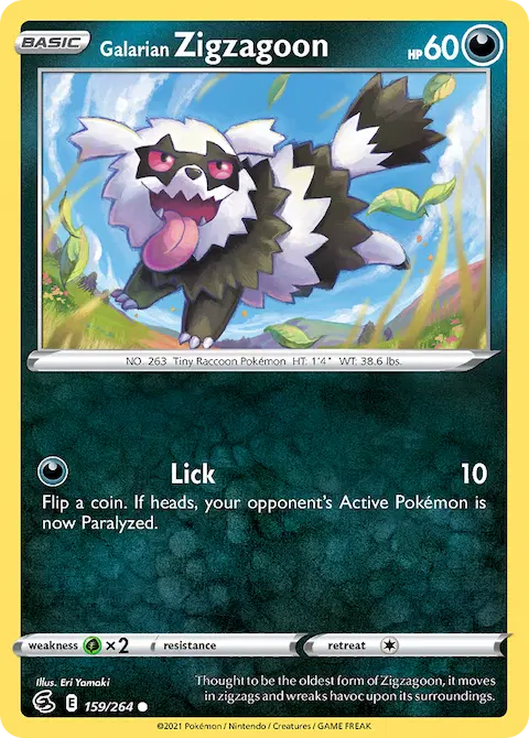 Galarian Zigzagoon, Fusion Strike 159/264