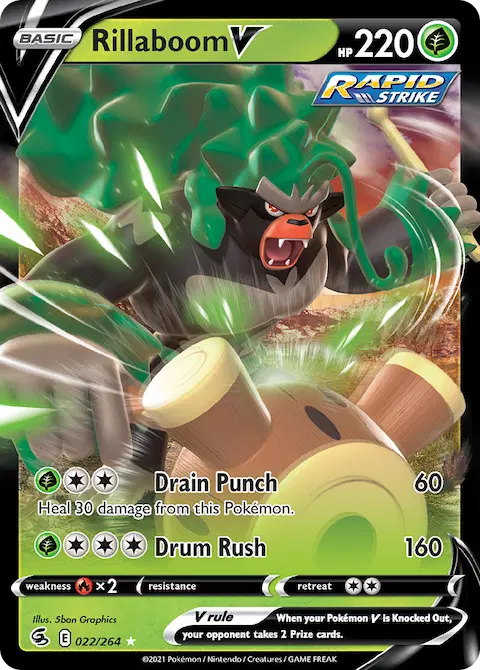 Rillaboom V, Fusion Strike 22/264