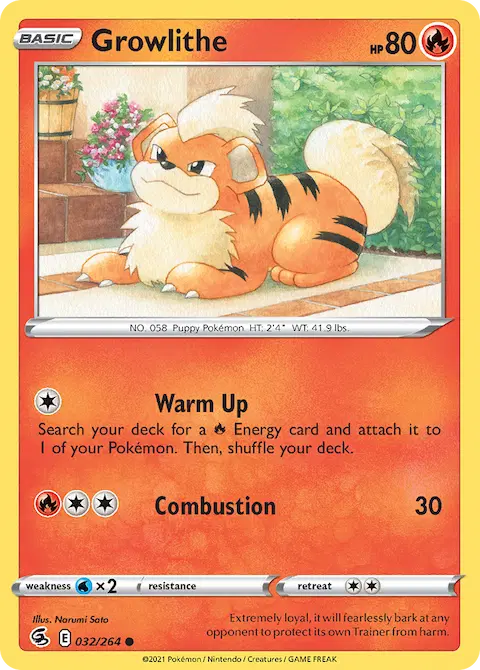 Growlithe, Fusion Strike 32/264