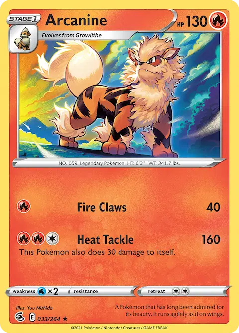 Arcanine, Fusion Strike 33/264