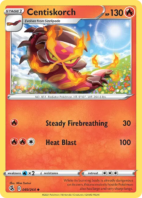 Centiskorch, Fusion Strike 49/264