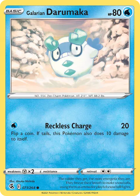 Galarian Darumaka, Fusion Strike 71/264
