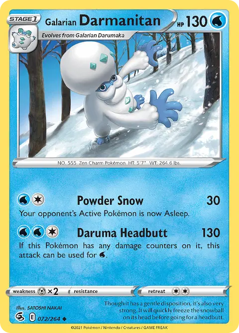 Galarian Darmanitan, Fusion Strike 72/264