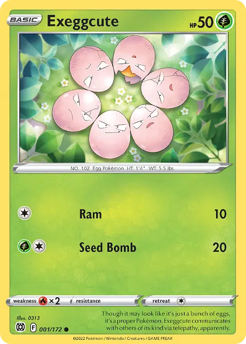 Exeggcute, Brilliant Stars 001/172