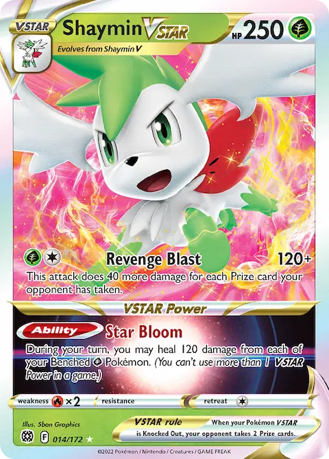 Shaymin VSTAR, Brilliant Stars 014/172