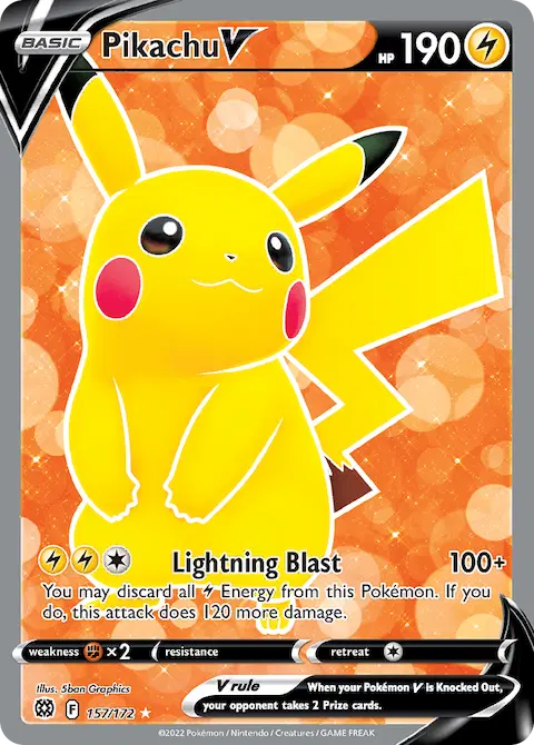Pikachu V, Brilliant Stars 157/172