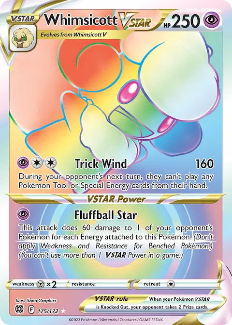 Whimsicott VSTAR, Brilliant Stars 175/172