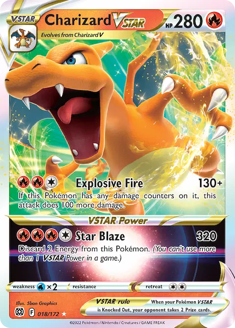 Charizard VSTAR, Brilliant Stars 018/172