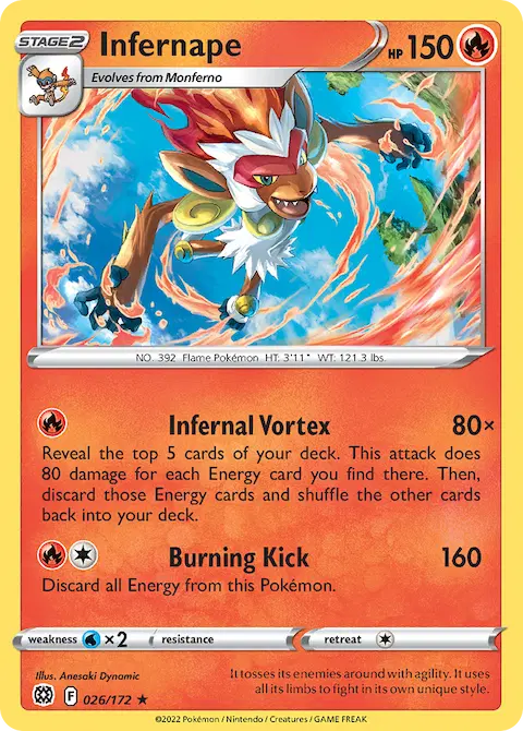 Infernape, Brilliant Stars 026/172