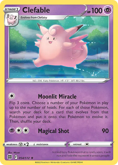 Clefable, Brilliant Stars 054/172