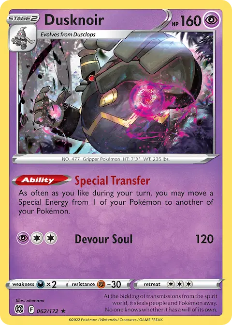 Dusknoir, Brilliant Stars 062/172