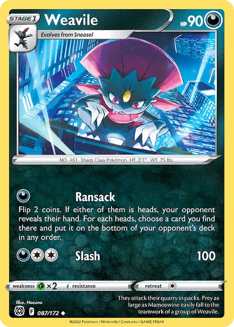 Weavile, Brilliant Stars 087/172