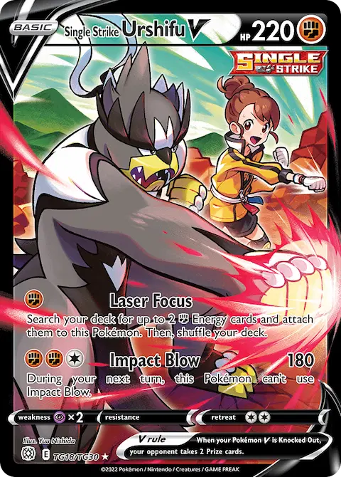 Single Strike Urshifu V, Brilliant Stars Trainer Gallery TG18
