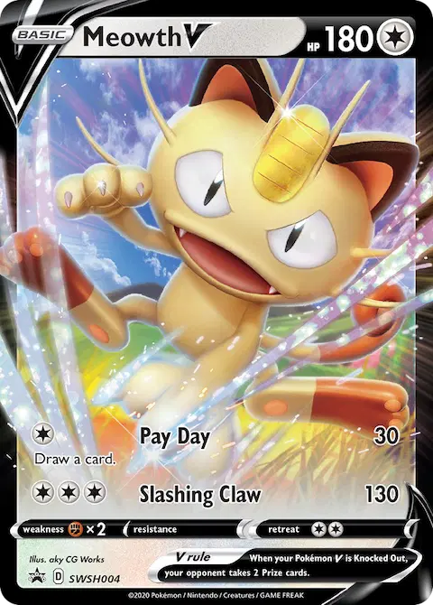Meowth V, SWSH Black Star Promos SWSH004