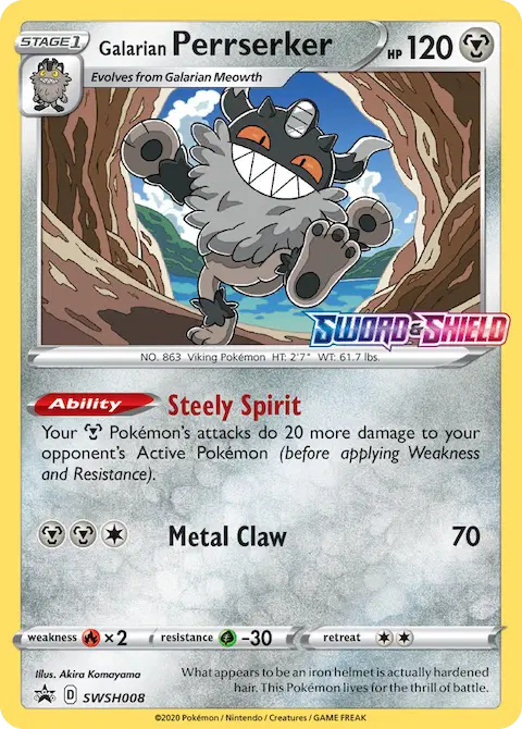 Galarian Perrserker, SWSH Black Star Promos SWSH008