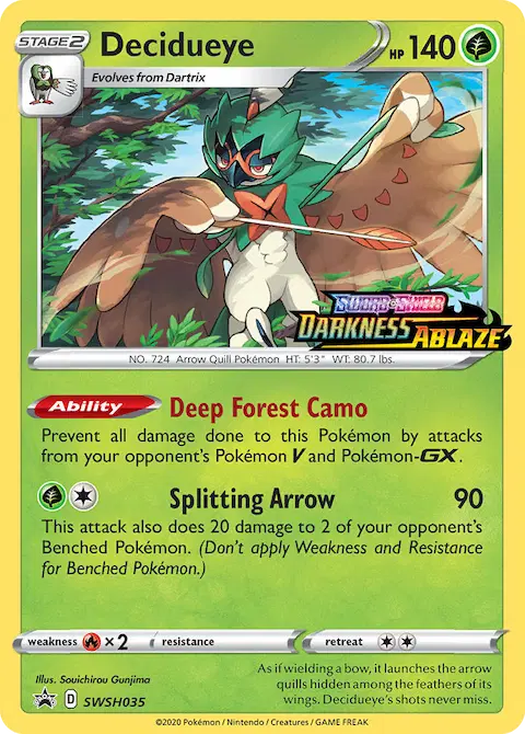 Decidueye, SWSH Black Star Promos SWSH035
