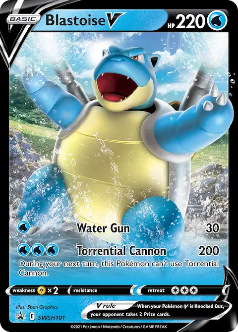 Blastoise V, SWSH Black Star Promos SWSH101