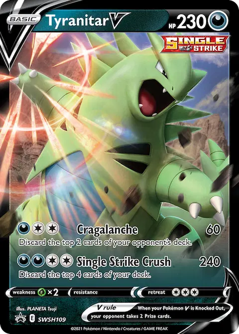 Tyranitar V, SWSH Black Star Promos SWSH109