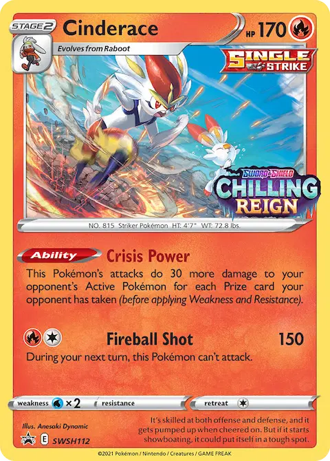Cinderace, SWSH Black Star Promos SWSH112